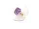 Bague 57 Bague cocktail or jaune améthyste et diamants 58 Facettes