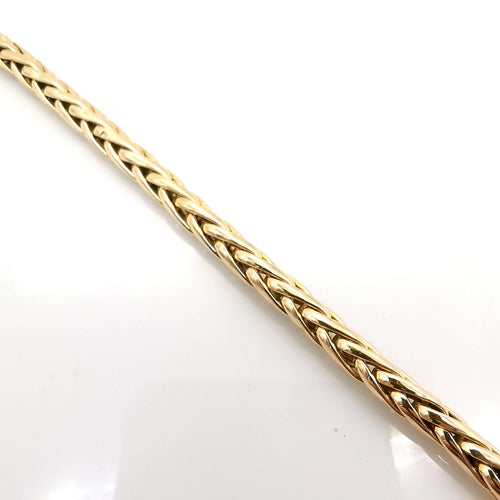 Bracelet Bracelet Maille palmier or jaune 18 carats 58 Facettes