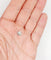 Puce d'oreille SEULE vintage or blanc et diamant de 0.38 carat 58 Facettes A06242