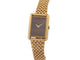 Montre vintage montre baume & mercier tank 37077 mecanique or 18k & oeil de tigre 58 Facettes 268283