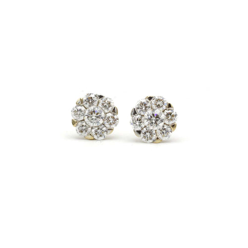 Boucles d'oreilles Boucles d'oreilles Fleurs 14 Diamants 58 Facettes 240127R