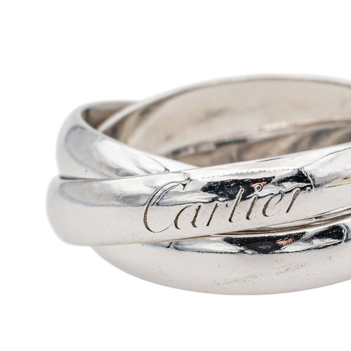 Bague Cartier Bague Trinity Or blanc 58 Facettes 3806939CN