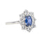Bague 52 Bague Pompadour Or blanc Saphir, Diamant 58 Facettes 3884540CN