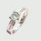 Bague SORTIJA SOLITARIO DISEÑO CONTEMPORANEO de ORO 18 kts con DIAMANTES 58 Facettes Q778A