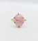 Bague 55 Bague antique or jaune, camée coquille rose à la jeune fille 58 Facettes A05233