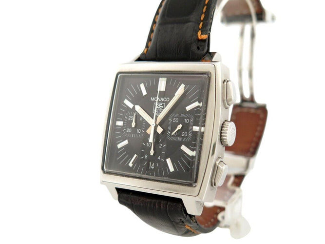 Montre montre TAG HEUER monaco cw2111-0 39mm automatique chronographe acier 58 Facettes 266752