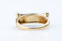 Bague saphirs et diamants en or jaune – 0,75 ct de saphir & 0,12 ct de diamant