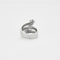 Bague 56 Bague trois joncs en or gris avec diamants 58 Facettes 240 198