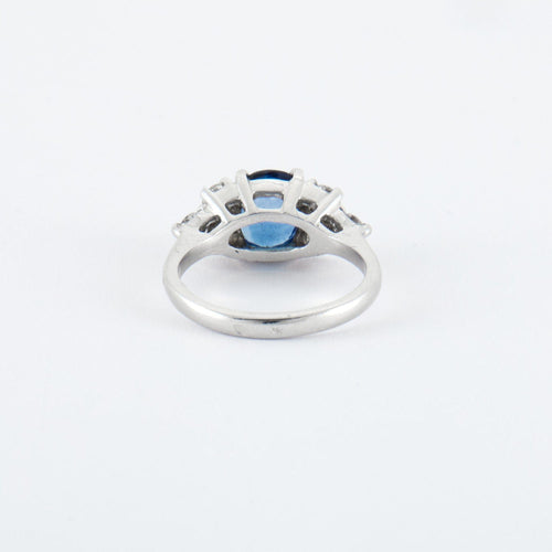Bague 50 Bague Saphir Diamants 58 Facettes