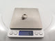 49 bague solitaire diamant 0.76ct t49 or blanc 18k 6.9 gr + anneau 58 Facettes 265666