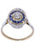 Bague 54 BAGUE ART-DÉCO SAPHIRS ET DIAMANTS 58 Facettes 086011