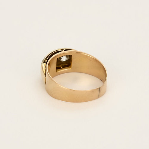 Bague 54.5 Bague en Or rose et or gris, diamants 58 Facettes CAN1339
