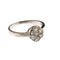 Bague 57 Bague contemporaine du XXe siècle en or 18 carats avec diamants 58 Facettes Q971A