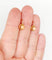 Boucles d'oreilles Dormeuses antique or rose 18k cabochon de corail (circa 1900) 58 Facettes A06119