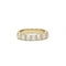 Bague 55 Demi-Alliance - or jaune et diamants 58 Facettes 240238R
