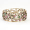 Bracelet Bracelet Ancien or et argent rubis émeraudes diamants 58 Facettes