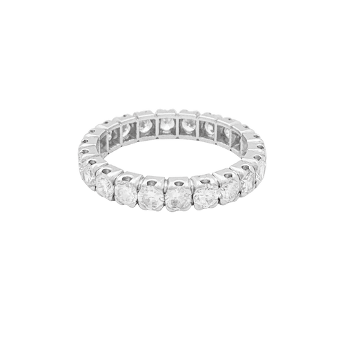 Bague 58 Bague alliance américaine platine et diamants. 58 Facettes 34667