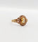 Bague 56 Bague marguerite antique citrine et perles en or rose 18k (circa 1900) 58 Facettes A01952