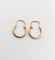 Boucles d'oreilles Mini créoles art déco or rose 18k finement travaillées (circa 1970) 58 Facettes A06268