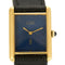 Montre Montre Cartier Modèle Tank Must en argent plaqué or cadran laqué bleu dit Lapis 58 Facettes
