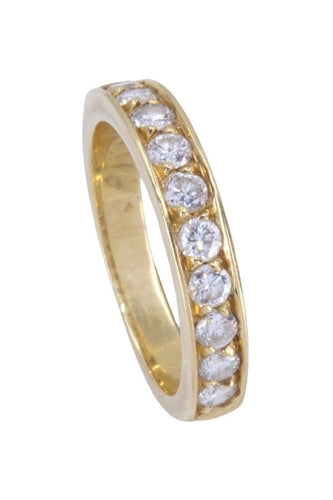 Bague 52 DEMI-ALLIANCE DIAMANTS 58 Facettes 88031