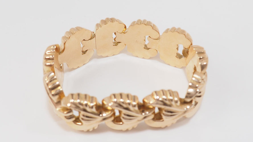 Bracelet 16cm Bracelet Tank en or jaune 58 Facettes 32571