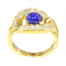 Bague 47 Bague de luxe vintage CARTIER avec saphir et diamants 58 Facettes 17342-0256