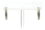Boucles d'oreilles Boucles d'oreilles contemporaines serties de diamants en or jaune et blanc 18k 58 Facettes 23404