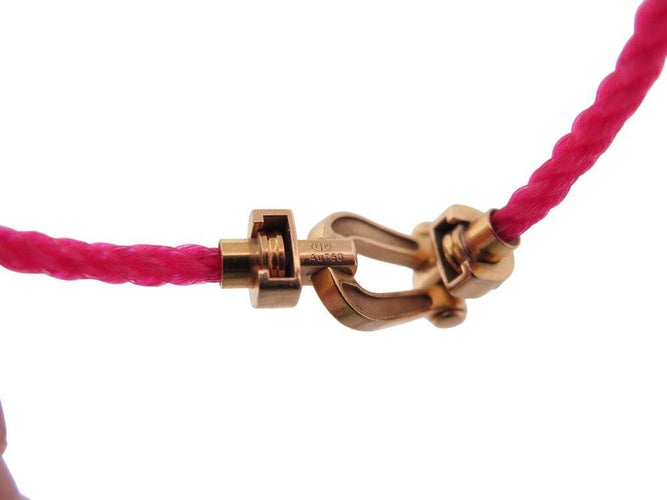 Bracelet bracelet FRED force 10 mm 0b0156 t15 rubis saphir or rose 18 carats 58 Facettes 269168