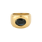 Bague 46 Bague chevalière en or jaune et saphir 58 Facettes MAN1695X3