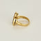 Bague 56 Bague trilogie en or jaune et béryl de couleurs 58 Facettes HOU5642
