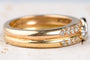 Bague 56 Bague en or bicolore jaune et blanc 18 carats et diamants 0,61 carats 58 Facettes BGVICHYALL-107
