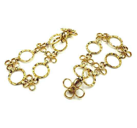 Boucles d'oreilles ALEXANDRE REZA. Importantes boucles d'oreilles or jaune 18K 58 Facettes