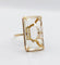 Bague 62.5 Bague cocktail vintage en or 18k et pierre jaune 58 Facettes A06670