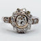 Bague 52 Bague marguerite art deco or blanc 18k et 1,02 carats diamant taille ancienne (circa 1940) 58 Facettes A05086