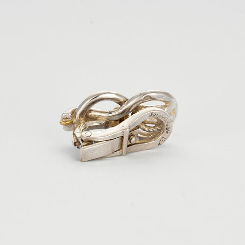 Boucles d'oreilles ZOLOTAS-Boucles d'oreilles clips argent et or vintage 58 Facettes