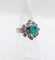 Bague 46.5 Bague vintage or blanc 14k émeraude et diamants 58 Facettes A05891