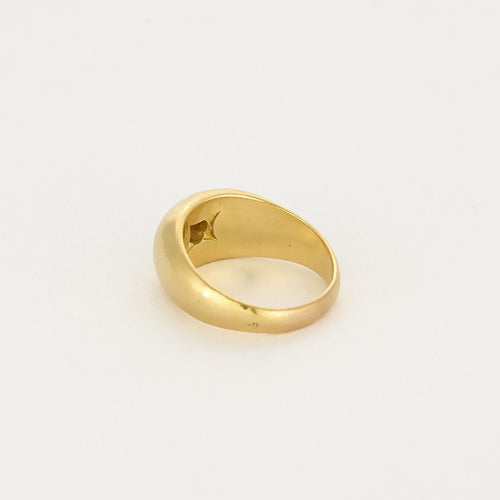 Bague 48 Bague jonc en or jaune 18K diamant 58 Facettes ALE42763