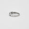 Demi-alliance en or rhodié et diamants 58 Facettes 240251