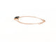 bracelet CHAUMET jeux de liens onyx diamant en or rose 18k 15-17 cm