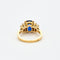 Bague Saphir Diamants Baguettes