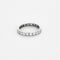 Bague 53 Alliance tour complet platine et diamants 58 Facettes ENG10229