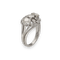 Bague 54 Bague en or gris 18K avec 2,50 ct de diamants taille ancienne – Vers 1950 – Taille 54 58 Facettes