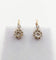 Boucles d'oreilles Dormeuses antiques en or rose 18k et diamants taille rose 58 Facettes A06338