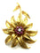 Broche TIFFANY & Co. Broche vintage or, rubis et diamants 58 Facettes