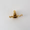Broche Broche or jaune et rubis à motif de lévrier 58 Facettes SMA0086