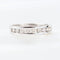 Bague 56 Alliance - Bague alliance en or blanc 18k et diamants 58 Facettes 130023