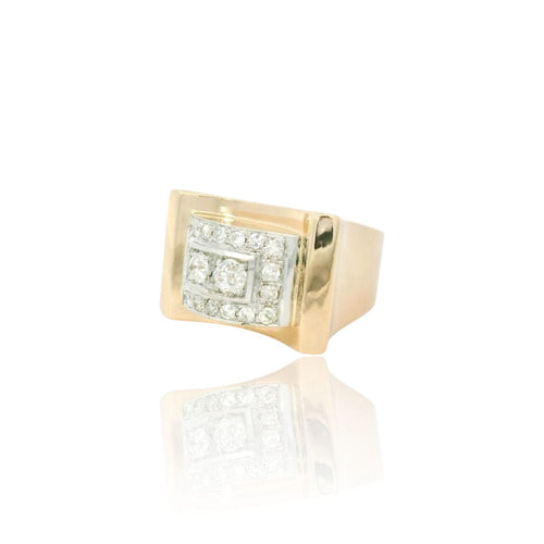 Bague 51.5 Bague de char rétro 58 Facettes