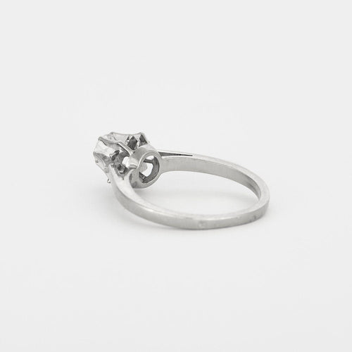 Bague 56 Bague solitaire or gris et diamants 58 Facettes 197-1