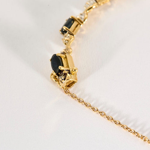 Bracelet Bracelet Prestige en or jaune, or blanc, saphirs et diamants 58 Facettes LP1209/17